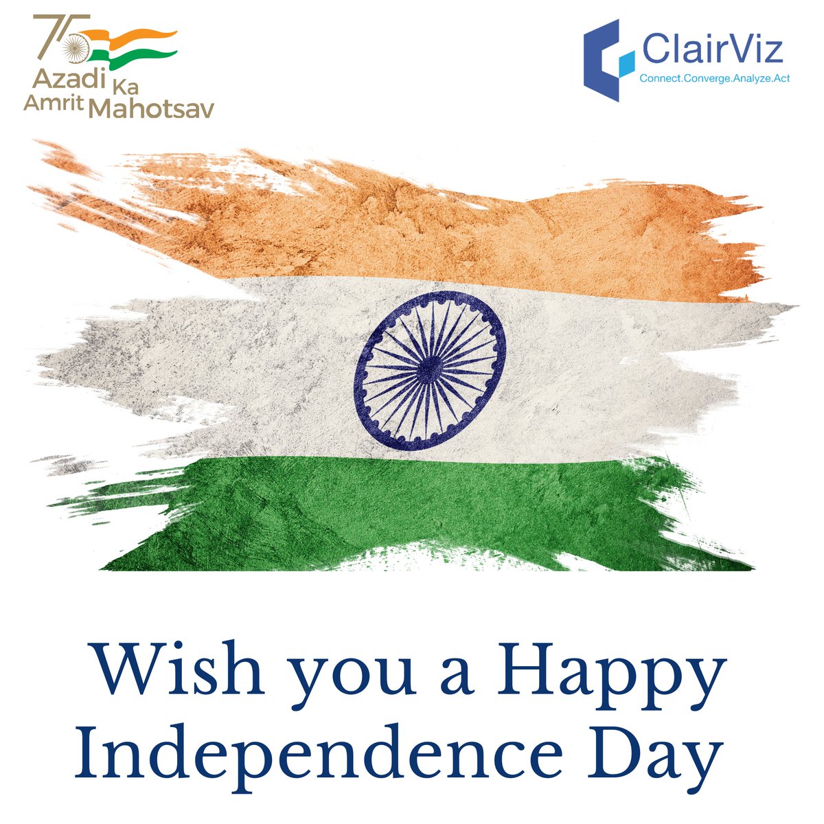 clairvizsystems's tweet photo. Wish You All Happy Independence Day 🇮🇳
#IndependenceDay2022 #IndependenceDay #15august #azadikaamritmahotsav2022 #AzadiKaAmritMahotsav #AzaadiKaAmritMahotsav 
#Clairviz https://t.co/Qmib0pf3GE