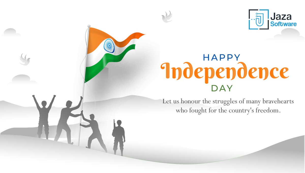 jazasoftware's tweet photo. Wishing a happy independence day to all our fellow countrymen!
Aazadi ka Amrit Mahotsav!
#75thIndependenceDay #AzadiKaAmritMahotsav https://t.co/j2RnJykGCy