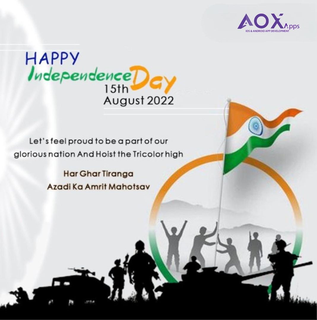 AoxApps's tweet photo. Let's keep the memories of all the people who sacrificed their lives for our country alive. Wishing you a Happy Independence Day 2022!

#AzadiKaAmritMahotsav #azadikaamritmahotsav2022 #HarGharTiranga #independenceday #freedom #happyindependenceday #independence #jaihind https://t.co/gXQHF1rZRM