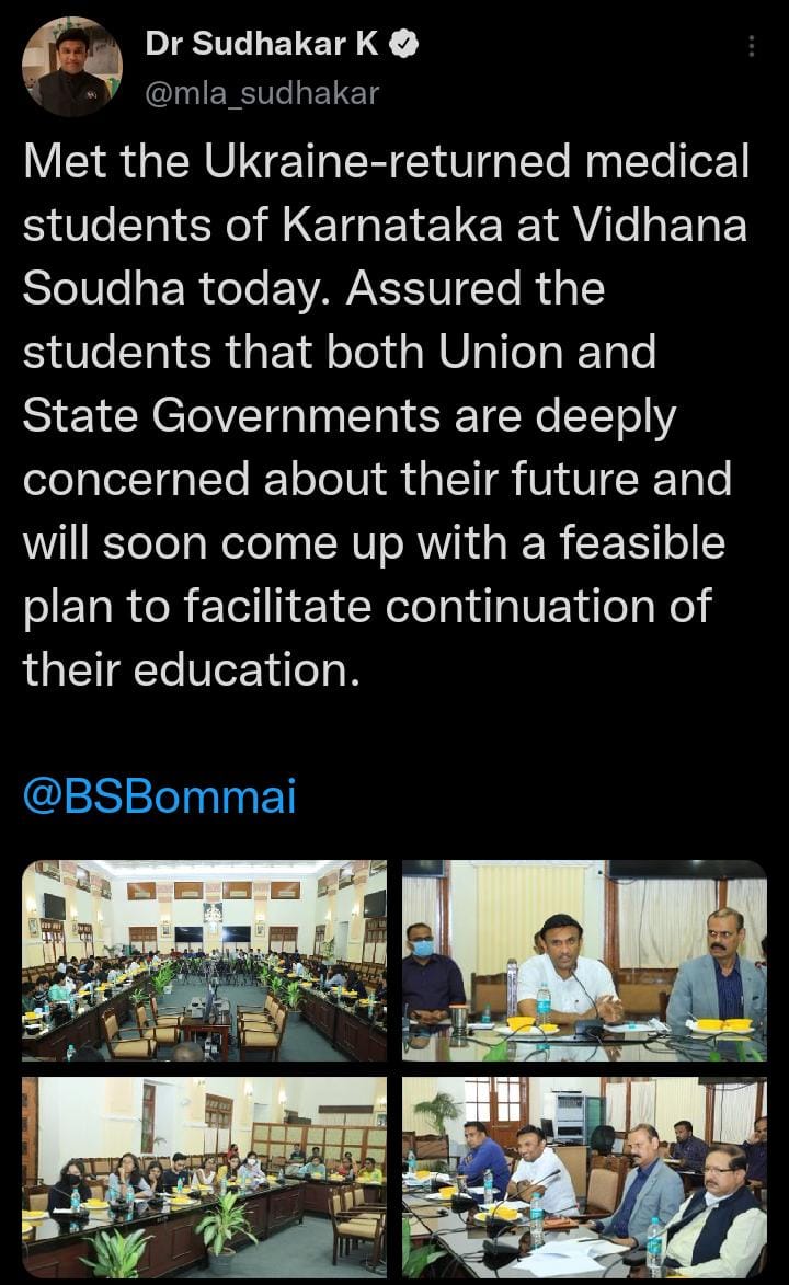VijeyalakshmiC's tweet photo. #studentsindark NMC should allow us to attend online classes with clinical practice because we cant go back to Ukraine when the war is on. It is a choice between life and death now. 
@PMOIndia @ndtv @DrSJaishankar @AmitShah @Tejasvi_Surya @NMC_IND #mbbsstudents https://t.co/GHV7GWqt0W