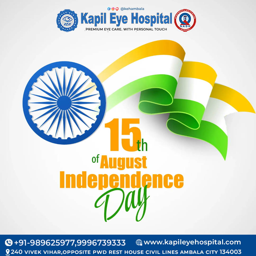 Happy Independence Day!!😍
.
#happyindependenceday2022 #india #IndependenceDay #tricolor #75thindependenceday #AzadiKaAmritMahotsav #Azadi #indians  
#lasiktreatment #lasikeyesurgery #lasiklaser #glassesremoval #ambala #eyecare #specsremovaltreatment #besteyecareinambala #haryana