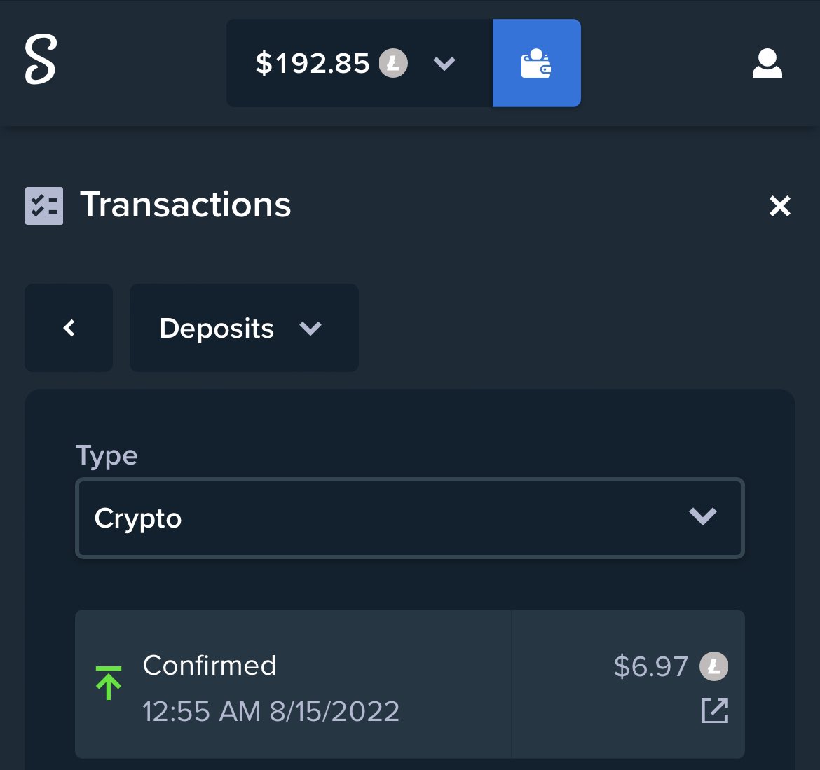 Turned 7 into 192 😎 let’s do a quick $20 giveaway. Calling it in 1 hour. 

- retweet, follow, like. 
- comment your stake name or LTC address if you’d prefer. 

Good luck.