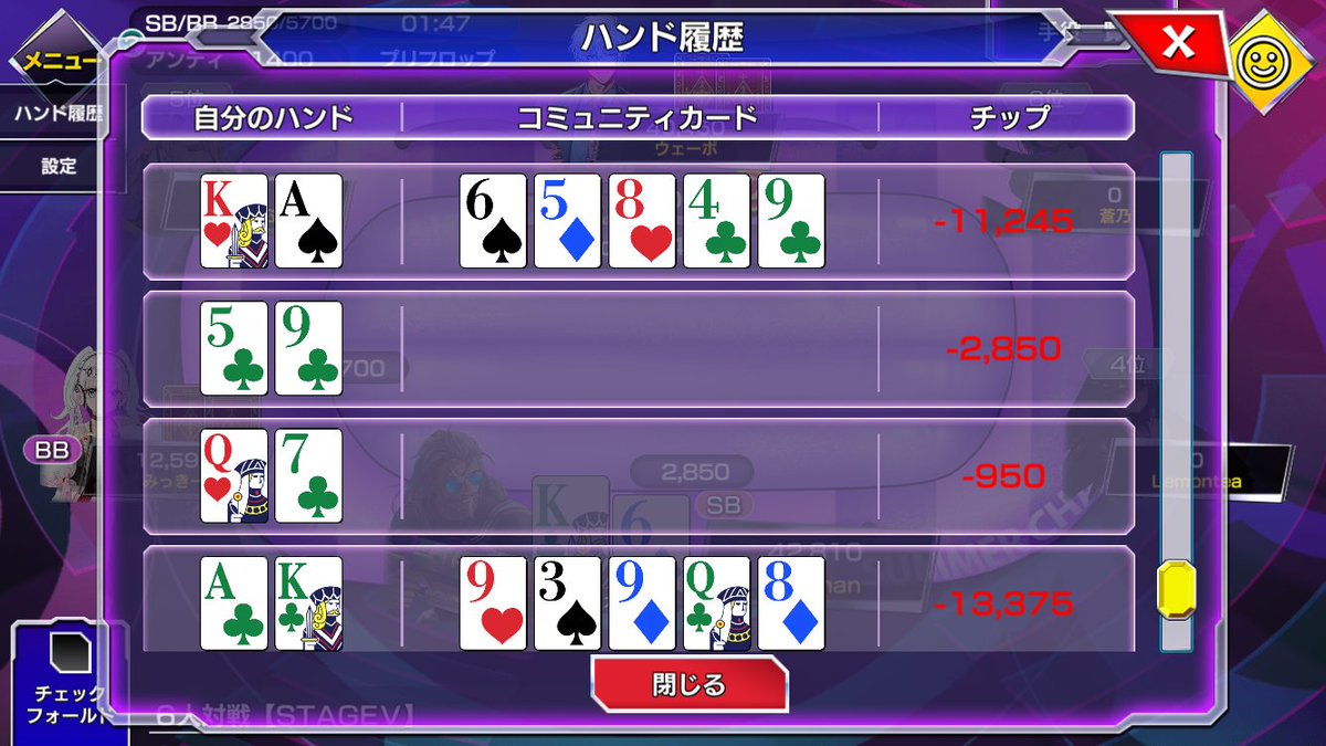 Rpoker42's tweet photo. 流石はAK!ショートスタックからのオールインで無事に吸い取られる。(相手はAx) https://t.co/DbzMCm3t9w