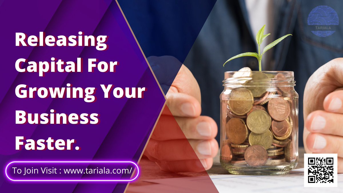 Never fall behind again on your supplier payments
Pay us back up to 120 days later - releasing capital for growing your business faster.

Join Today:- tariala.com

#DeFi #SupplyChain #Supply #GrowBusiness #Payment #Tariala #TarialaDefi