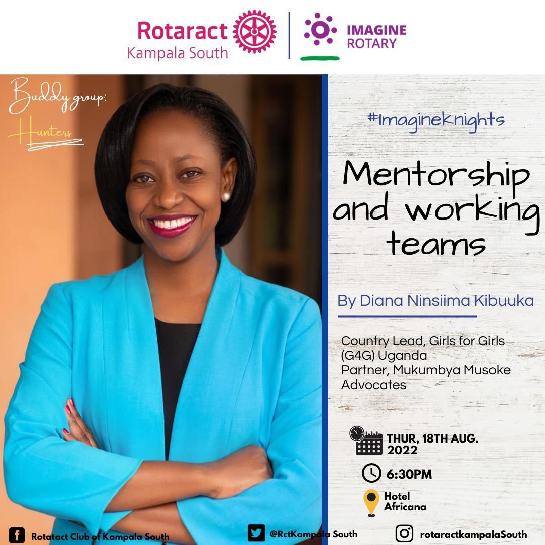 Join me this Thursday at 6:30pm at Hotel Africana where I will be speaking on mentorship and working teams.