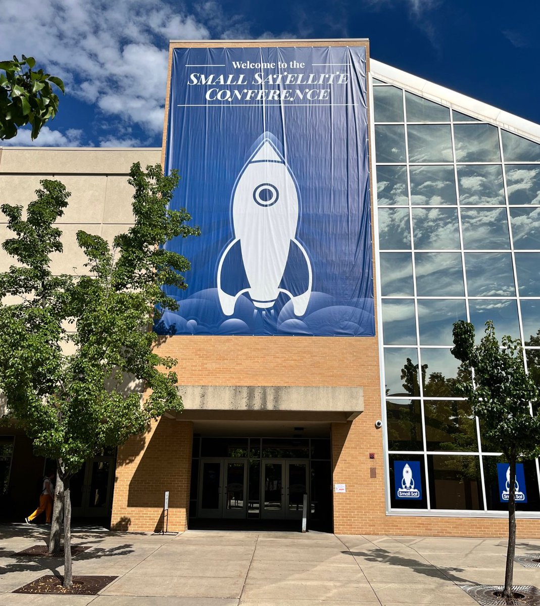 DeltavAnalytics's tweet photo. We are super delighted from the response we received from you all in the Small-Sat conference.
 
We would like to thank small-sat to invite us in this wonderful conference where we got to learn so many amazing things about satellites and space.

Thank You! 

#smallsat2022 #Space https://t.co/yQLT8kXHvj