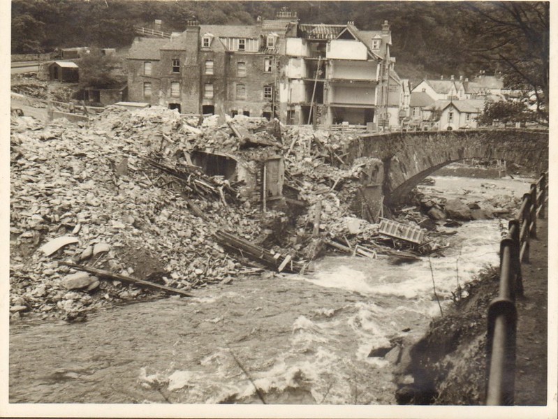 ExmoorNP's tweet photo. Today marks the 70th anniversary of the #Lynmouth #flood on #Exmoor. 34 people lost their lives, scores more lost their homes and businesses. This evening a bell will be rung for each of the lives lost.
Photos and credits from Exmoor National Park Library https://t.co/e7mxHNz6Sr https://t.co/A3jDc7LL65
