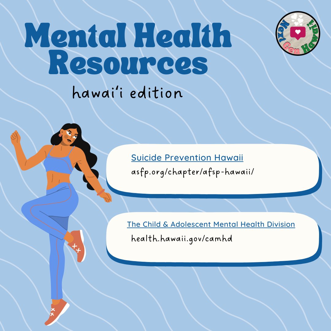 GenHawaii's tweet image. Wondering what mental health resources are available for residents of Hawaiʻi? Swipe through to see what&apos;s the sitch when it comes to getting help. ✌️✨🤩
-
#nextgenhawaii #backtoschooltoolkit