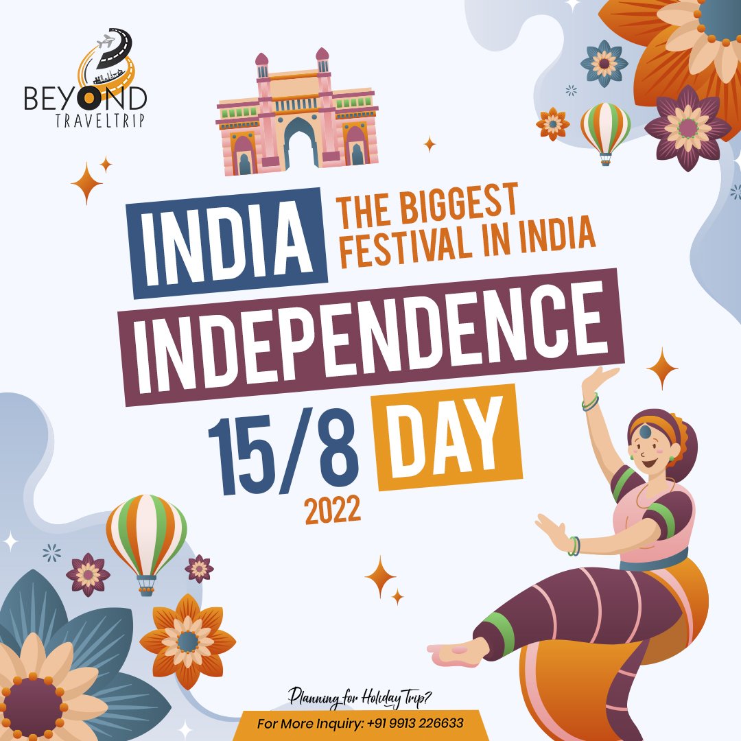BTraveltrip's tweet photo. Let’s keep the memories of all the people who sacrificed their lives for our country alive. Wishing you a Happy Independence Day 2022!
.
#beyondtraveltrip #beastoryteller #independenceday #india #freedom #august #love #happy #happyindependenceday #independence #fireworks #indian https://t.co/QuxibOpfrx