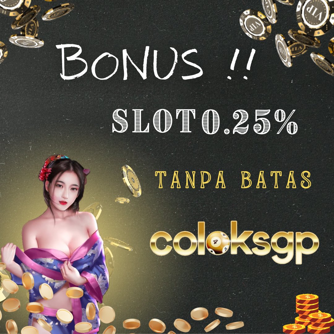coloksgp_'s tweet photo. Ayo sekarang juga main di COLOKSGP kamu bisa dapatkan BONUS SLOT sebesar 0.25% tanpa batas. Tuh kan tunggu apalagi langsung aja daftarin akun di COLOKSGP ya!

Main sekarang juga di https://t.co/JBvzLStNyb

Cek juga artikel terbaru di https://t.co/7JQVbu51Xp https://t.co/EAZOIoKu1p