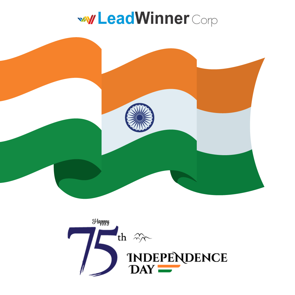 leadwinnercorp's tweet photo. Independence Day is a memorable moment of pride and sacrifice that instills a great sense of patriotism. Leadwinner Corp wishes a Happy Independence Day to one and all, as we celebrate Azadi Ka Amruth Mahotsav.
#LeadwinnerCorp #IndependenceDay #AzadiKaAmruthMahotsav https://t.co/bkNTYp1Jnw
