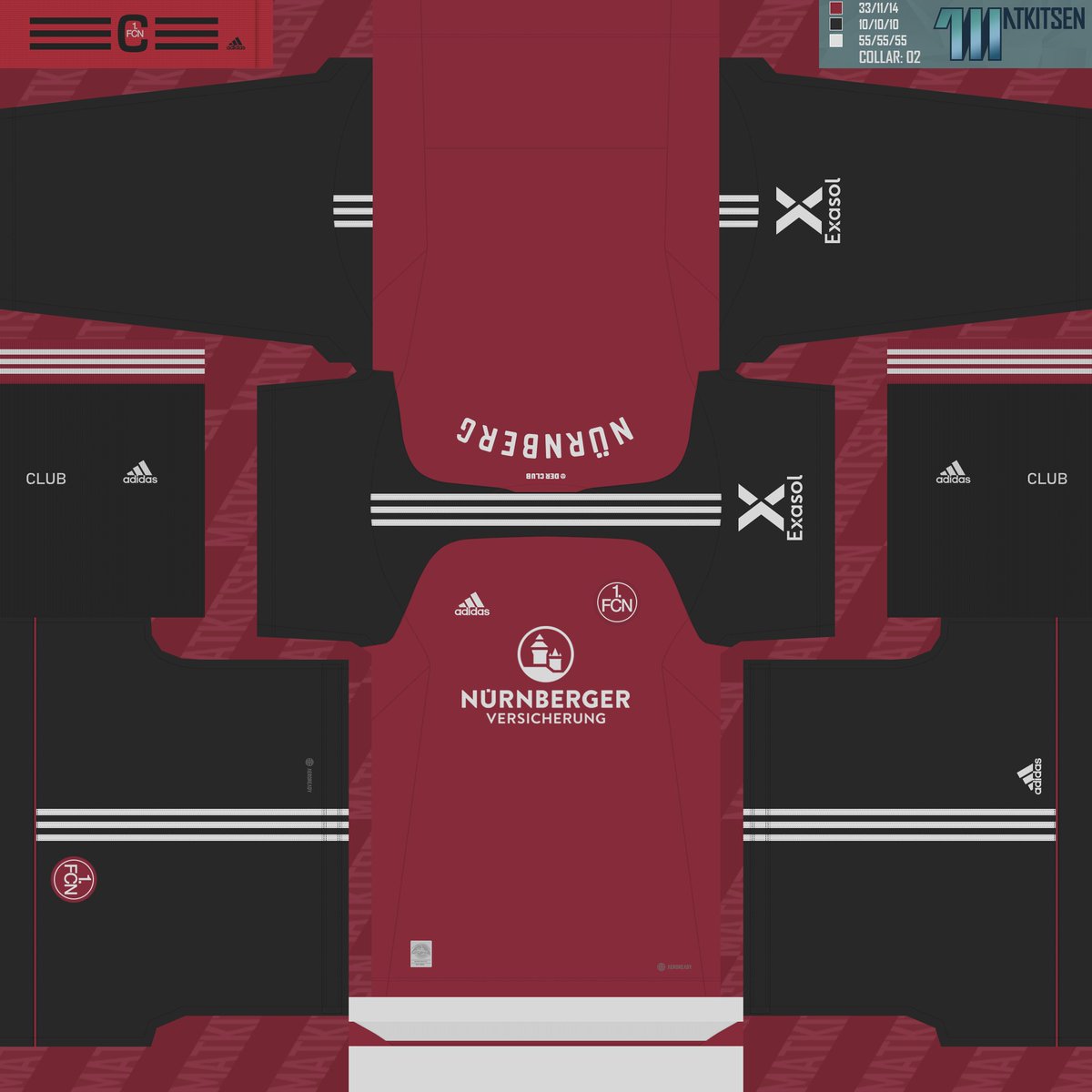 matkitsen's tweet photo. 1. FC Nürnberg 22/23 / #kit Home, Away, Third &amp; GK
#PES2021 #efootballPES2021 #Bundesliga2 
#fcn #1fcnurnberg 

Download the kitset here: https://t.co/PBY5OhSWbH https://t.co/Xvc8wYUaNB