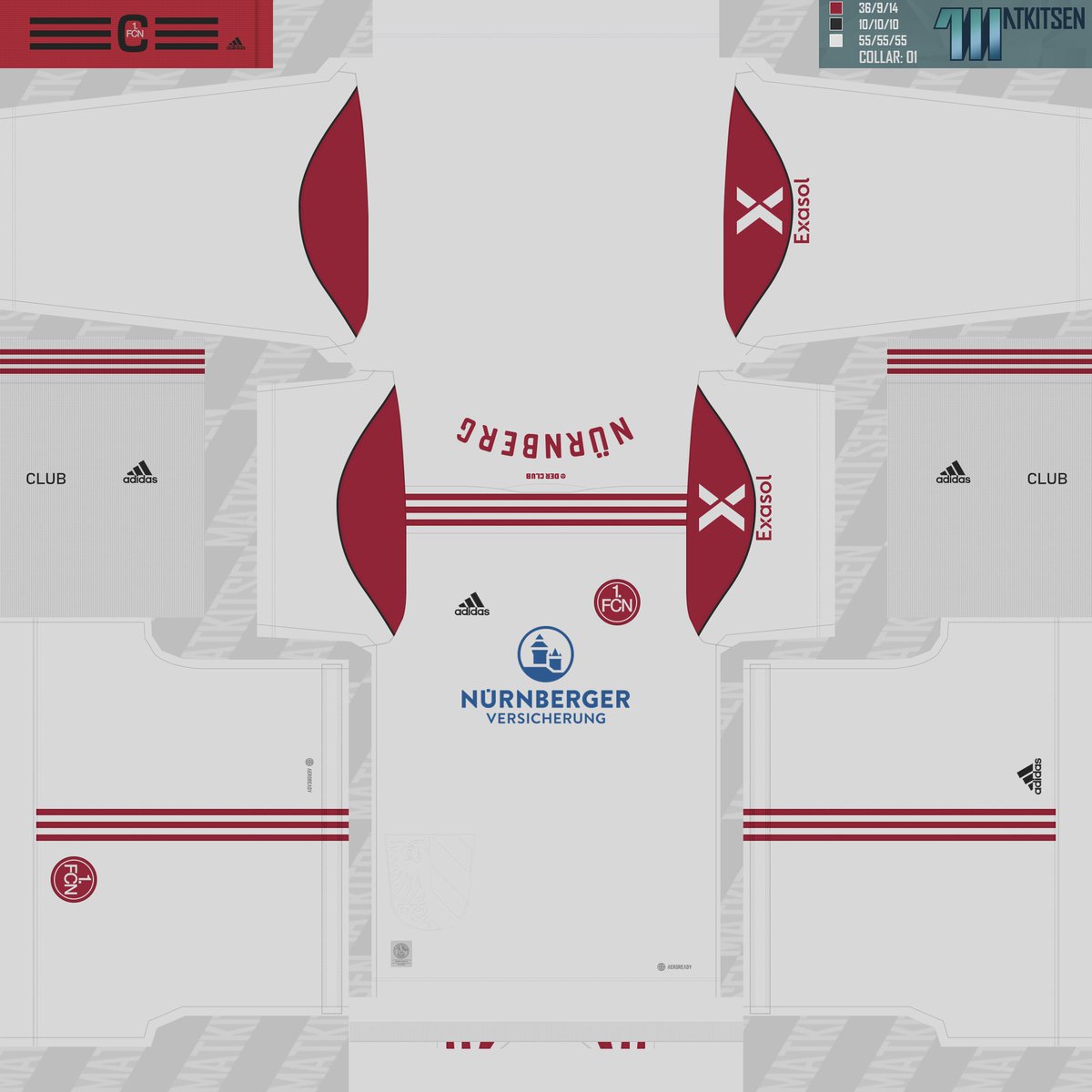 matkitsen's tweet photo. 1. FC Nürnberg 22/23 / #kit Home, Away, Third &amp; GK
#PES2021 #efootballPES2021 #Bundesliga2 
#fcn #1fcnurnberg 

Download the kitset here: https://t.co/PBY5OhSWbH https://t.co/Xvc8wYUaNB