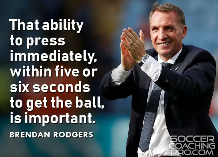 SoccerCoaching2's tweet photo. "That ability to press immediately, within five or six seconds to get the ball, is important."

- Brendan Rodgers https://t.co/cAOAGRjxga