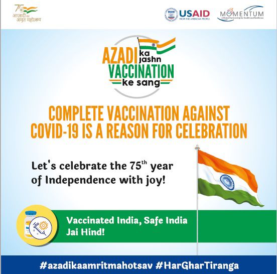 NagalandNhm's tweet photo. 75th Independence DayMay the glory of Independence Day be with us forever. On this special day wishing our citizens a healthy India! Vaccinated India, Safe India Complete your COVID-19 vaccination today!    #VaccinatedBharat #SurakshitBharat #NationFirstAlwaysFirst #AmritMahotsav https://t.co/Sll7bGO20B