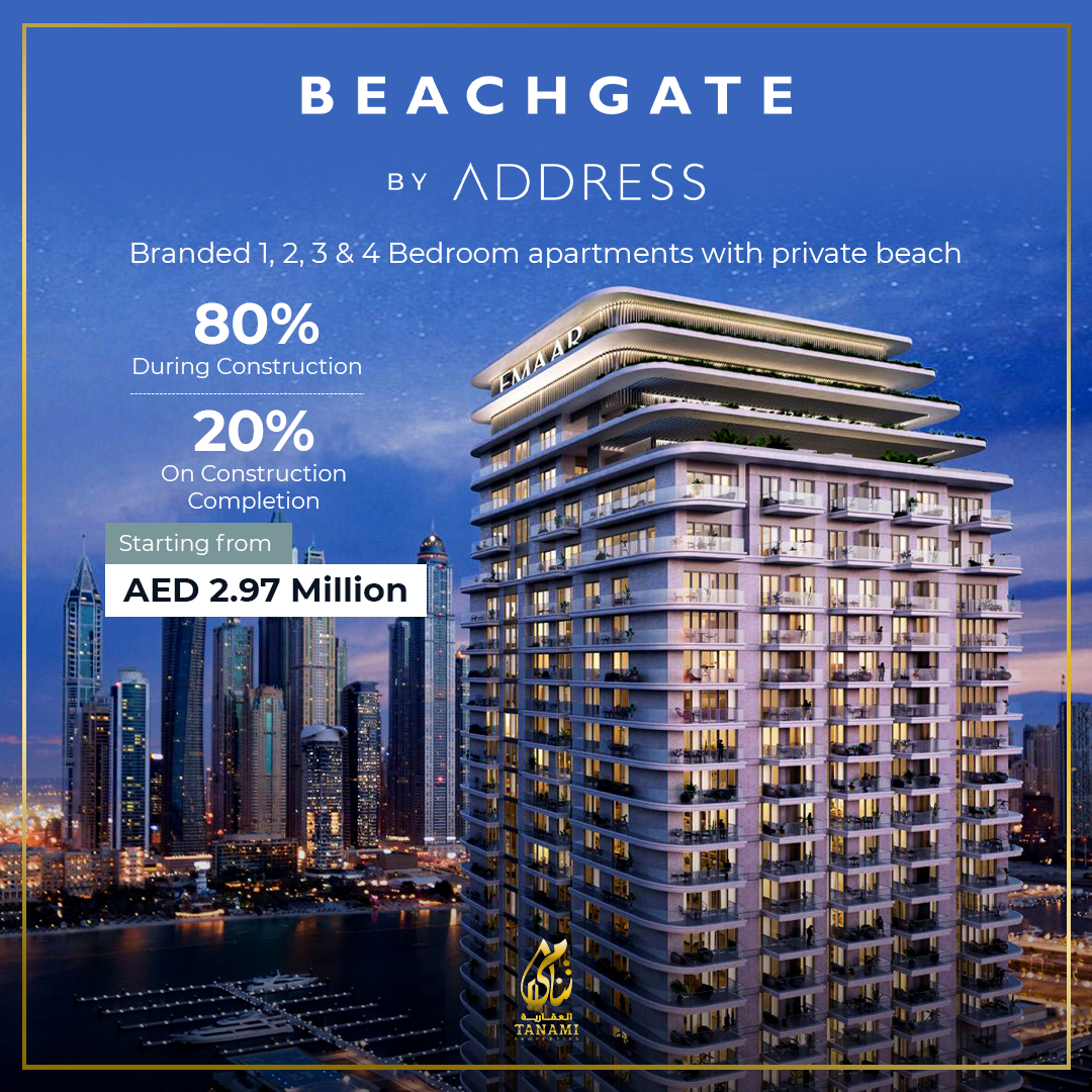 TanamiProp's tweet image. Beachgate by Address at Emaar Beachfront - Launching now. Presenting a collection of the most luxurious beachfront living in Dubai, Branded luxury 1, 2, 3, and 4-bedroom apartments, 4-bedroom penthouses, and duplex penthouses.
✔️ Starting from AED 2.97M
✔️ Flexible payment plan