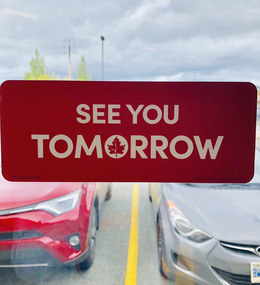 chrismilt's tweet photo. Do you know your customers this well?

Every time I see one of these @TimHortons signs at the exit, it makes me realize we can always learn more about the people who buy from us. https://t.co/c4QfaHVVEo