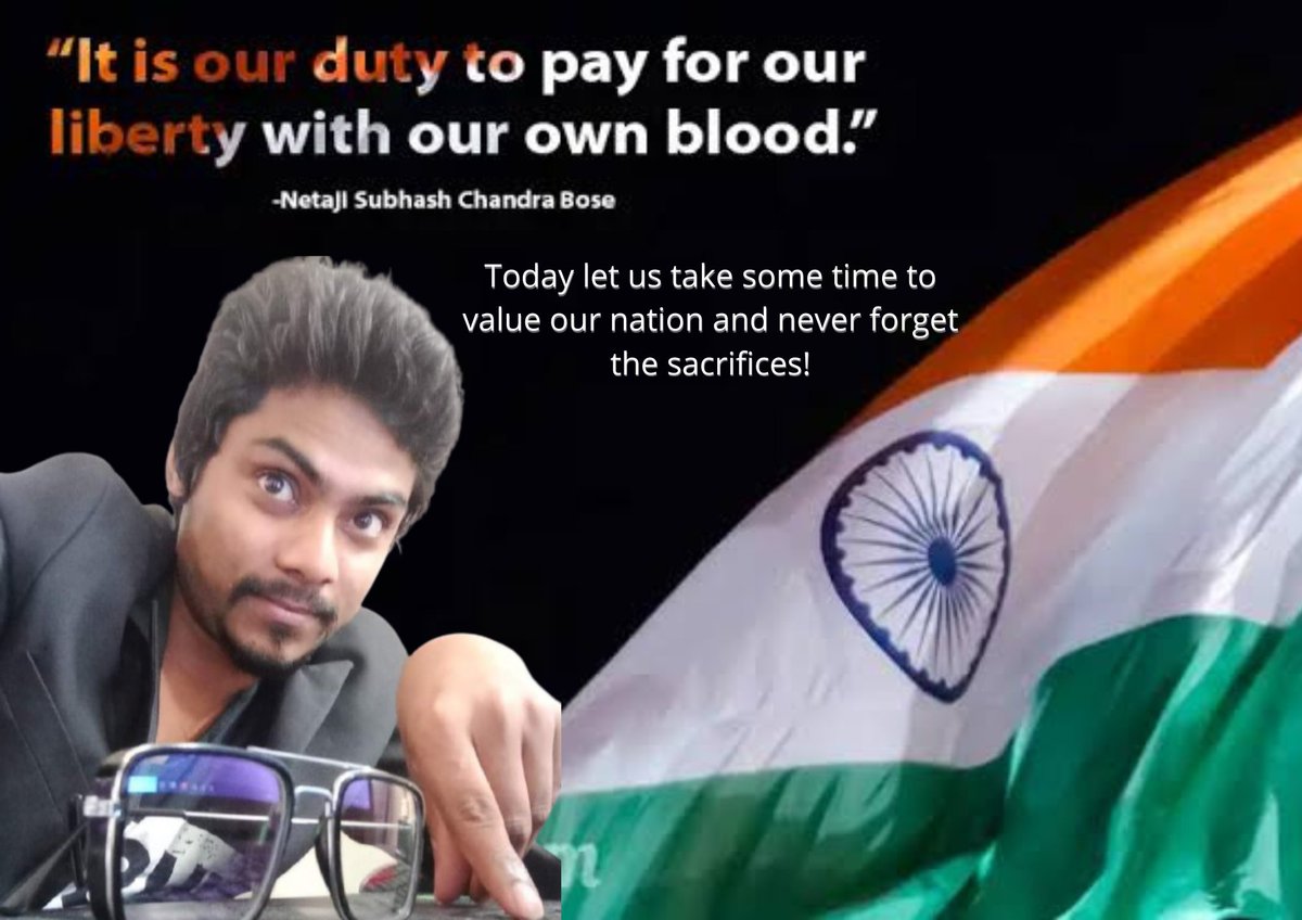 Shettypankaj4's tweet photo. Today let us take some time to value our nation and never forget the sacrifices! https://t.co/zjKunpA0Ve