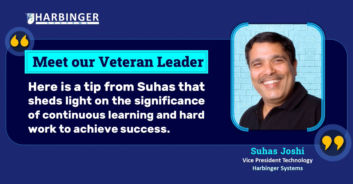 Harbinger_Grp's tweet photo. Want to accelerate growth and enjoy everlasting success? Embrace continuous learning and hard work. Here is a tip from our passionate business leader Suhas Joshi

#mondaytips #continuouslearning #workplaceproductivity https://t.co/v0nmPeSO9A