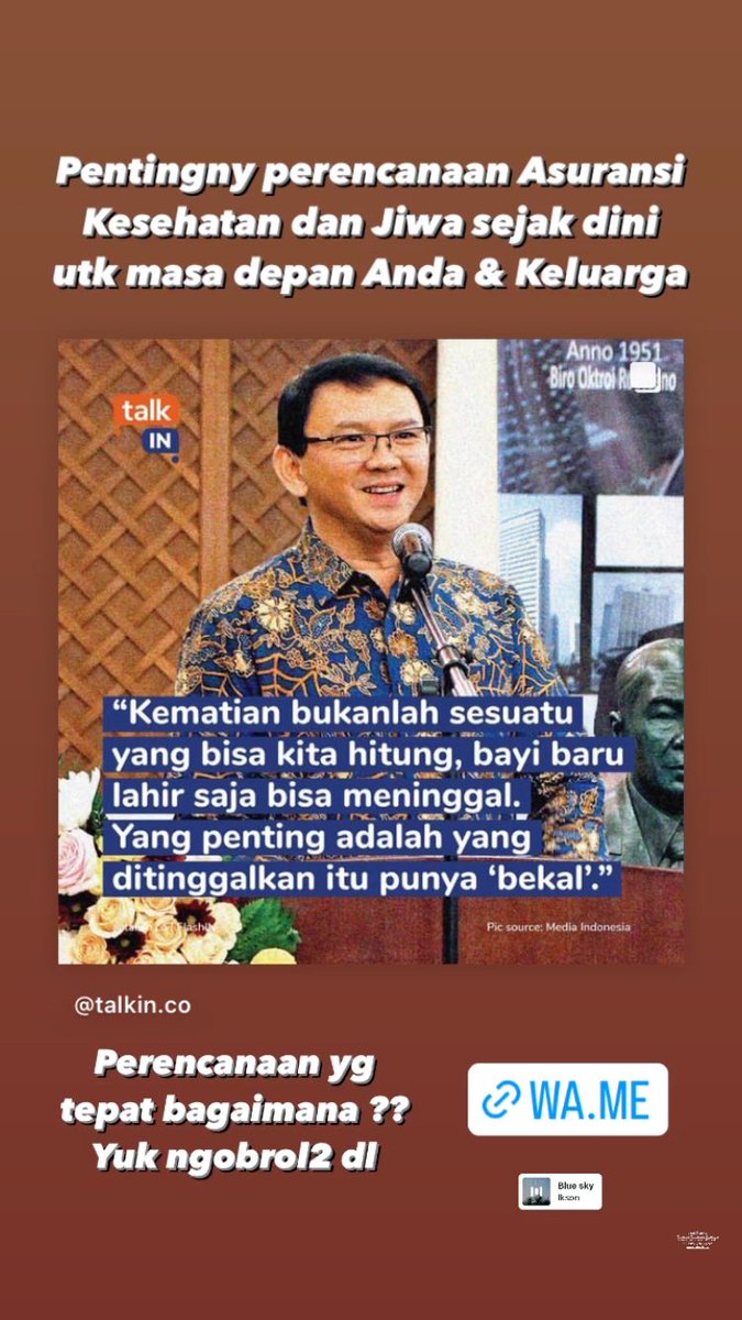 andyboncelz's tweet photo. https://t.co/8BwirxITI2 

https://t.co/Zmux3eD6Mw

#andyboncelz 
#asuransi #insurance #proteksi 
#protection #finansial #health 
#lifestyle #bmiagency #panindaiichilife https://t.co/15WGBV4W8G