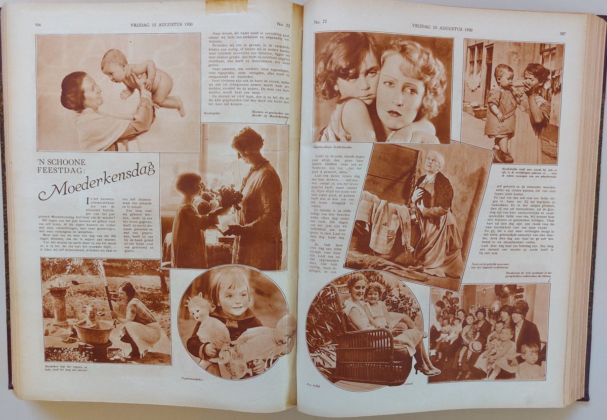 liberasvzw's tweet photo. 'N schoone feestdag Moederkensdag' Viering #moeder in #Antwerpen op 15 augustus. Sfeerbeeld reportage #weekblad 1930 collectiem @liberasvzw #traditie #moederdag https://t.co/hVtDwrv5qJ