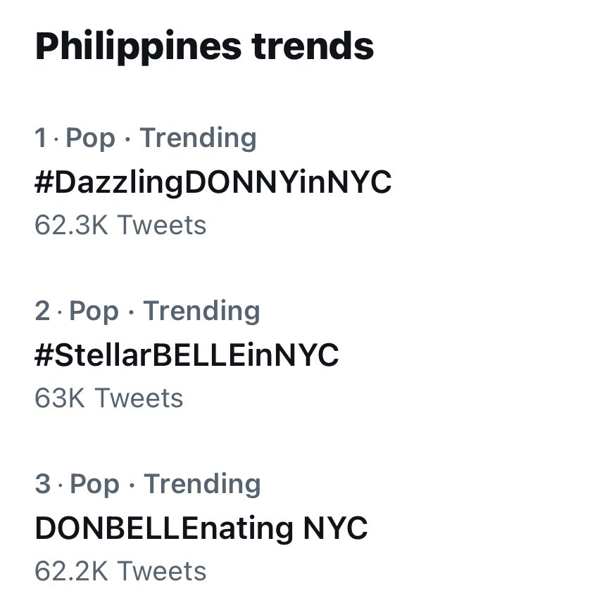 intothedb's tweet photo. aside from #donbelle, bubblies all over the world deserves to be praised too! from NYC, to SFO and to LA! walang katapusang TPs &amp; puyat for team bahay and the efforts of team live! It was all worth it, all for donny and belle! WE WERE AMAZING TOO! proud of us all. FANDOM HUG! 🤗 https://t.co/XkSRXoiR7h