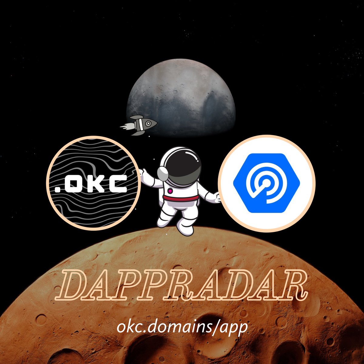 Great! we landed on <a href="/DappRadar/">DappRadar</a>. The okc ​​domains ecosystem is constantly expanding daily 🤗

✅ dappradar.com/oec/other/okc-…

⚡️Buy Now: okc.domains/app
#web3domain #nftdomain #ens #unstoppabledomains #dappradar #OKXchain    #OKX  #OKCDomain