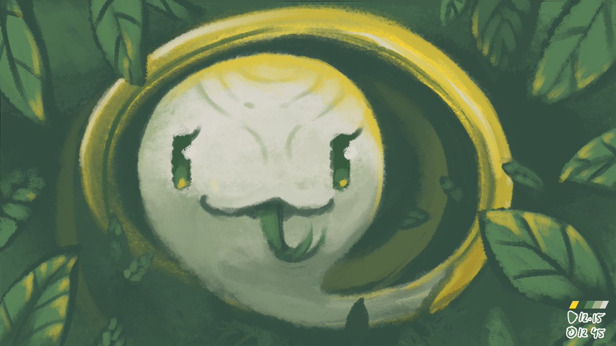 NanaBarishana's tweet photo. ayy we added more challenge into the current 30m speedpaint challenge, limited color palette! today we managed to bananafied a snake, and the snake is very happy for being called 'cute'~โโ(โงโฝโยฐ )
see you guys tomorrow~!!
#speedpaint #spitpaint #limitedcolor #digitalpainting https://t.co/9gg7mPNKlW