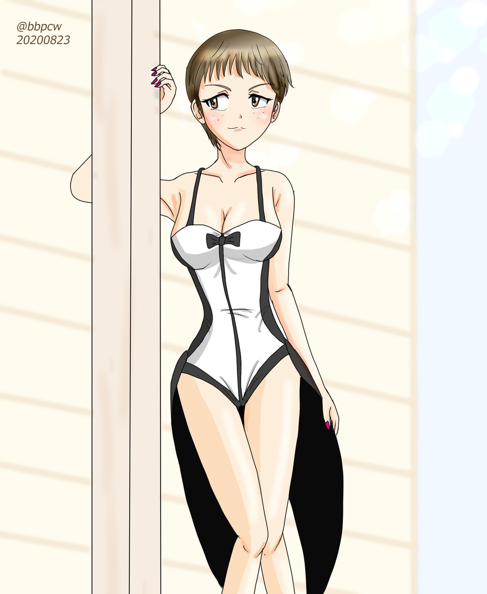 ナオミ(ガルパン) 「けっこう色んな恰好させてますねw#自分の好きなキャラ一人の画像を四枚貼る 」|ビバ㌠ ユニバースのイラスト