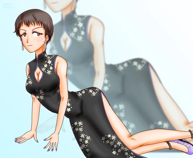 けっこう色んな恰好させてますねw#自分の好きなキャラ一人の画像を四枚貼る 