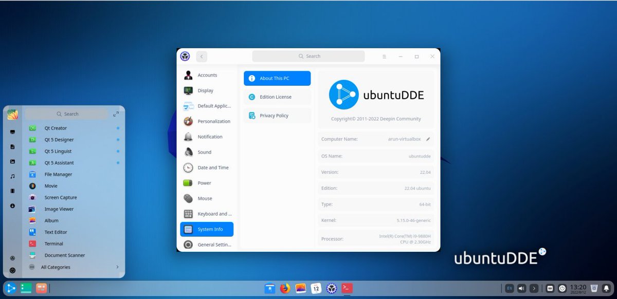 UbuntuDDE's tweet photo. New version releasing soon!
#UbuntuDDE #Ubuntu #Linux #Deepin #Debian https://t.co/9fMzxuKNTn