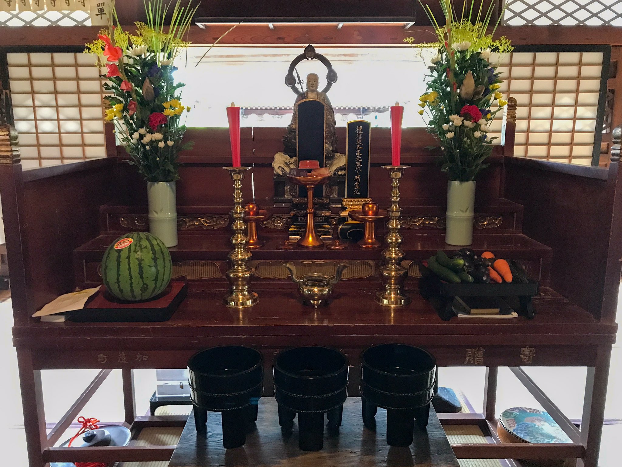 乙川文英 / Bunei OTOKAWA on Twitter &quot;棚経に回れないお宅のために午後4時から本堂でおつとめする棚経大施餓鬼法要の