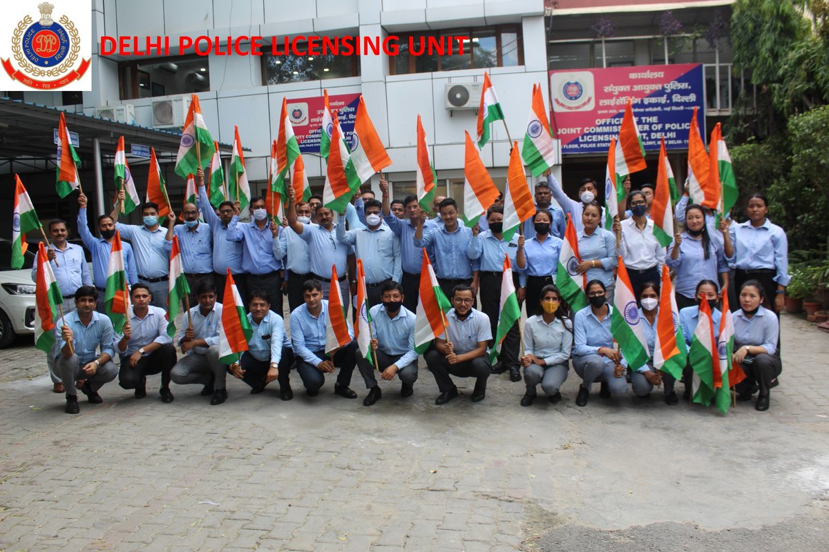DP_Licensing's tweet photo. Celebration of Seventy Fifth Independence Day @DP_Licensing @CPDelhi @SanjaySingh_IPS @opmips
@DelhiPolice
#HarGharTiranga
#75thIndependence
#unityindiversity 
#AzadiKaAmritMahotsav
#IDAY2022 
#IndiaAt75 https://t.co/2Brm2TJLvv