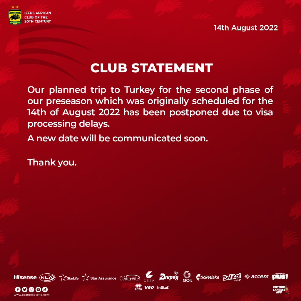 Club Notice 📜

#AKSC #PreSeason2022