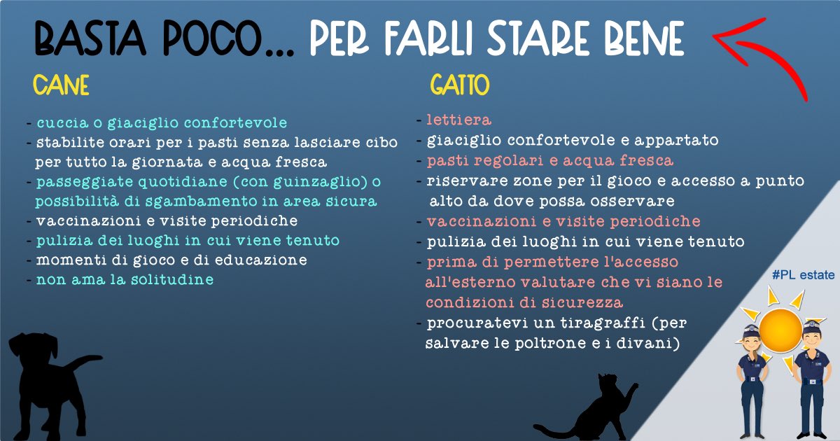 #PLestate Alcuni consigli per il benessere dei nostri #amicia4zampe 🐶🐱. Ricorda 👉🏻 iscriverli all’anagrafe e dotarli di microchip è importante anche in caso dovessero smarrirsi. #petcare <a href="/enpaonlus/">Enpa Odv</a>