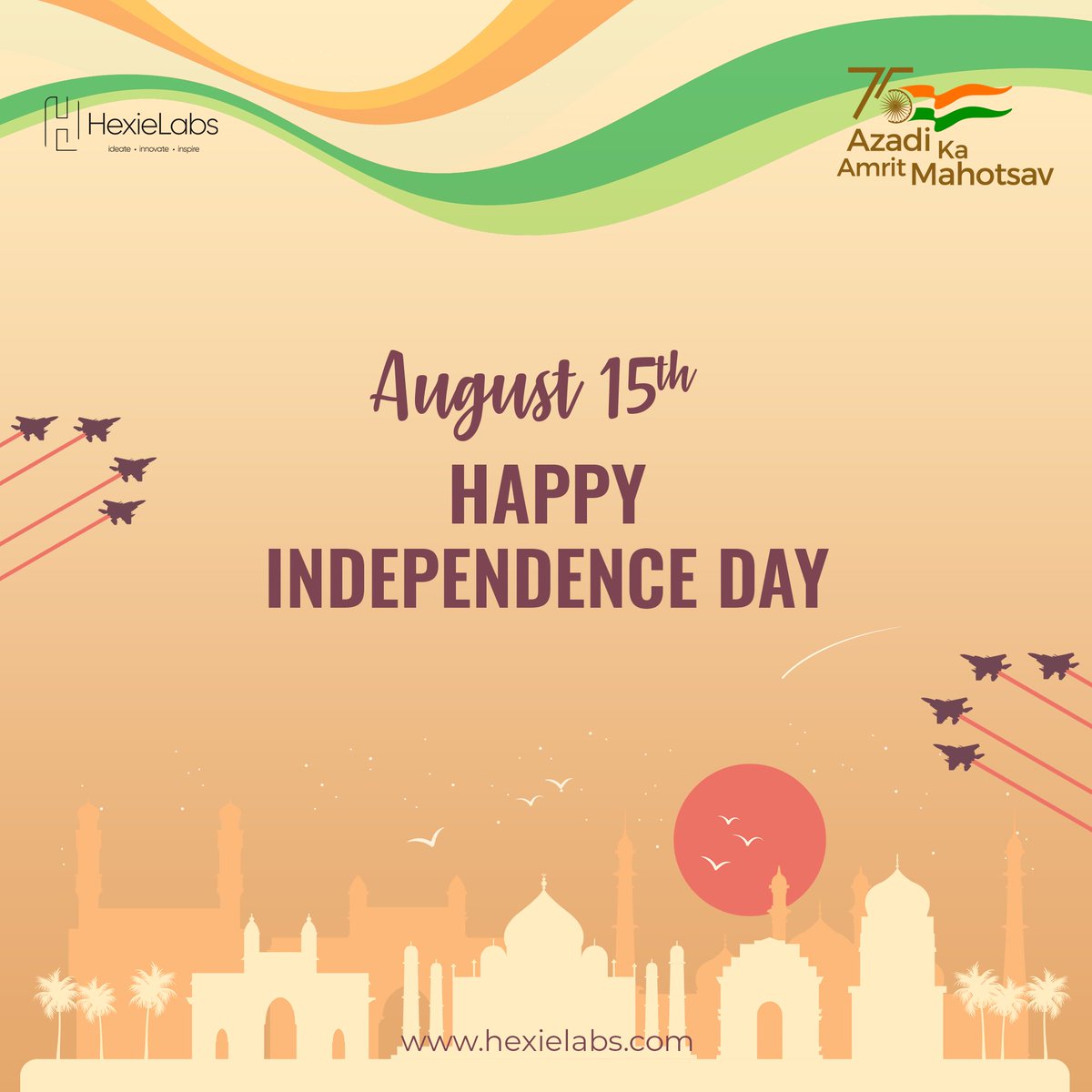 hexielabs's tweet photo. @hexielabs wishes everyone a very Happy Independence Day!

#IndependenceDay2022 #IndiaAt75 #azadikaamritmahotsav2022 #azadikaamritmahotsav #india #hexielabs #hexielabssolution https://t.co/YGwvhqSWTc
