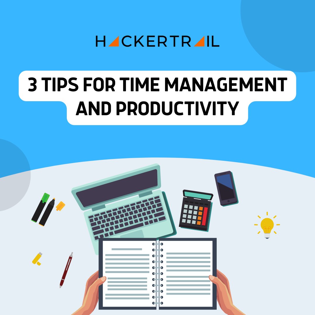 hackertrail's tweet image. Welcome to our #MondayTalkingPoints.

👉🏻 Managing your time the right way can improve your productivity tremendously. Here are some tips for you! 

#GetReadywithHT #jobsintech #techjobs #HackerTrail #hiring #Singapore #India #Malaysia