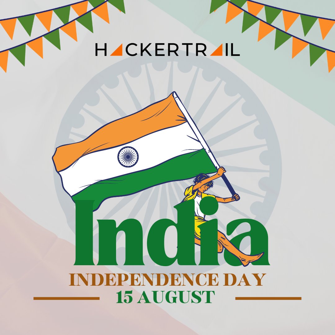 hackertrail's tweet image. Today, we are grateful to those who helped us achieve our independence. May the future bring more glory to our great nation. Happy Independence Day! 

#GetReadywithHT #HackerTrail