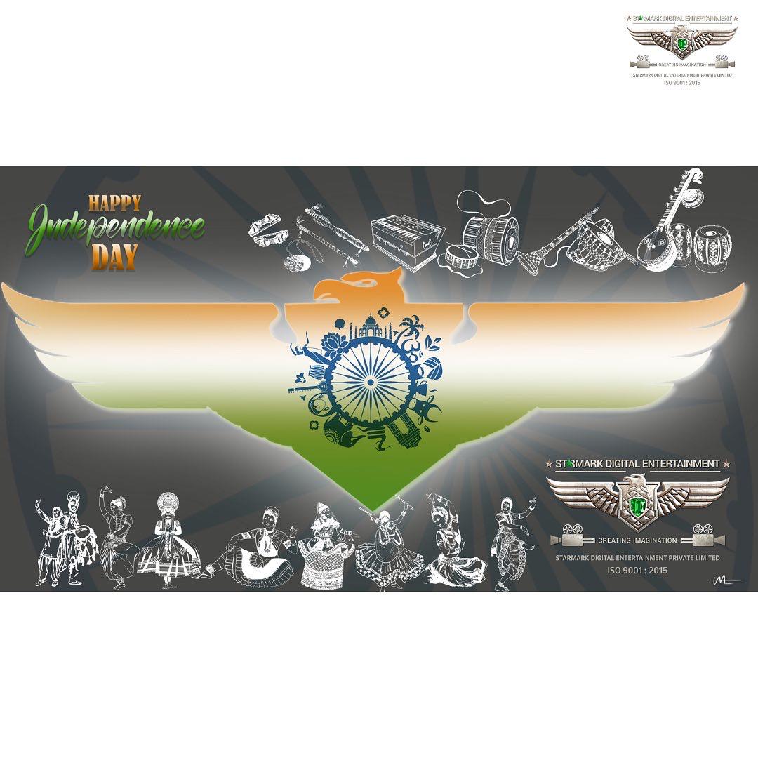 StarmarkDigital's tweet photo. Starmark family wishes happy independence day!!

#independenceday2022 #starmarkdigitalentertainment #tricolor #15august https://t.co/Omo37hOXTS