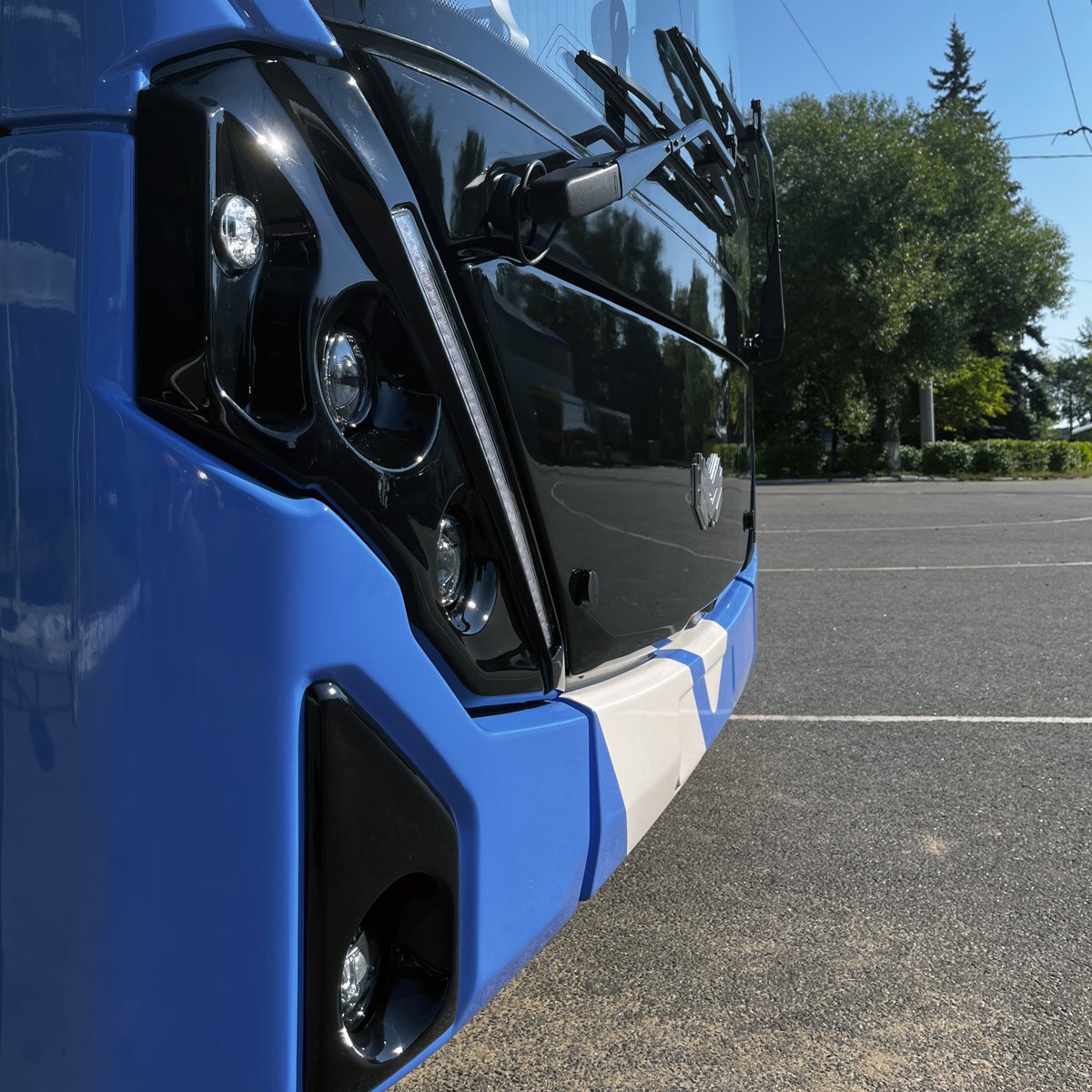 Meanwhile, we remind you that work goes on in the manufacturing facilities of BKM Holding for assembling sky-blue 'Olgerd' trolleybuses for St. Petersburg. On photo #trolleybus during the next run-in, mandatory 300 km of run, before handing over to the customer. #Transport