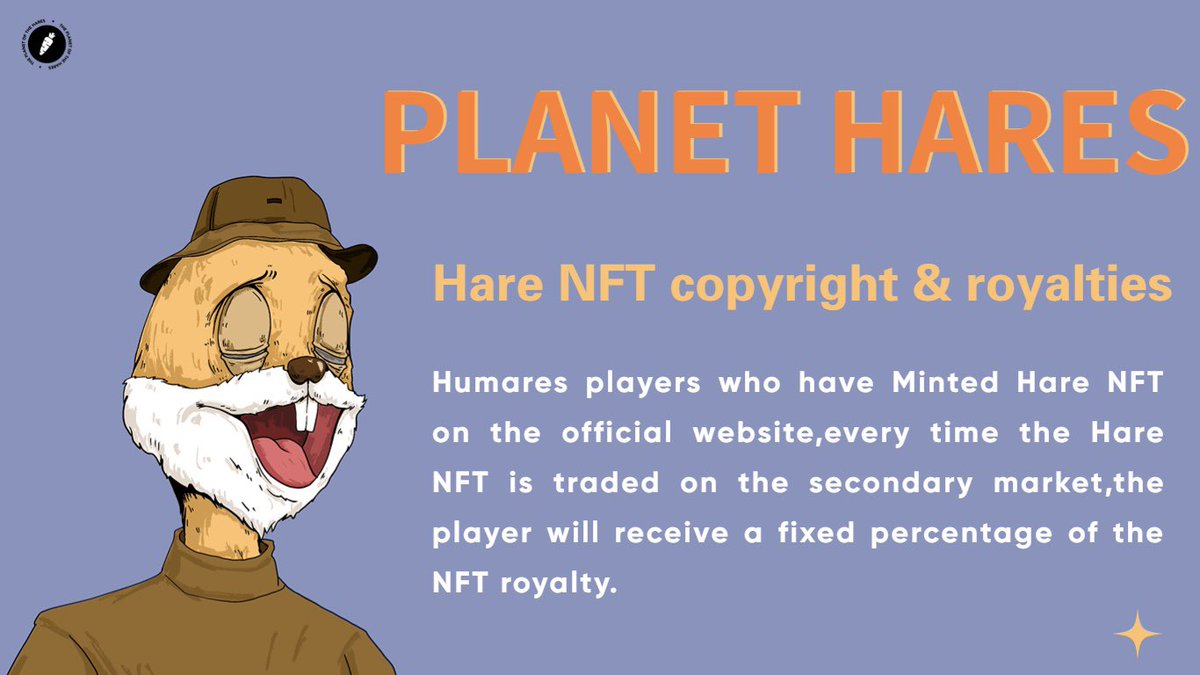 0xhares's tweet photo. Hare NFT copyright &amp; royalties💡💡 https://t.co/jaqSbUPPbG