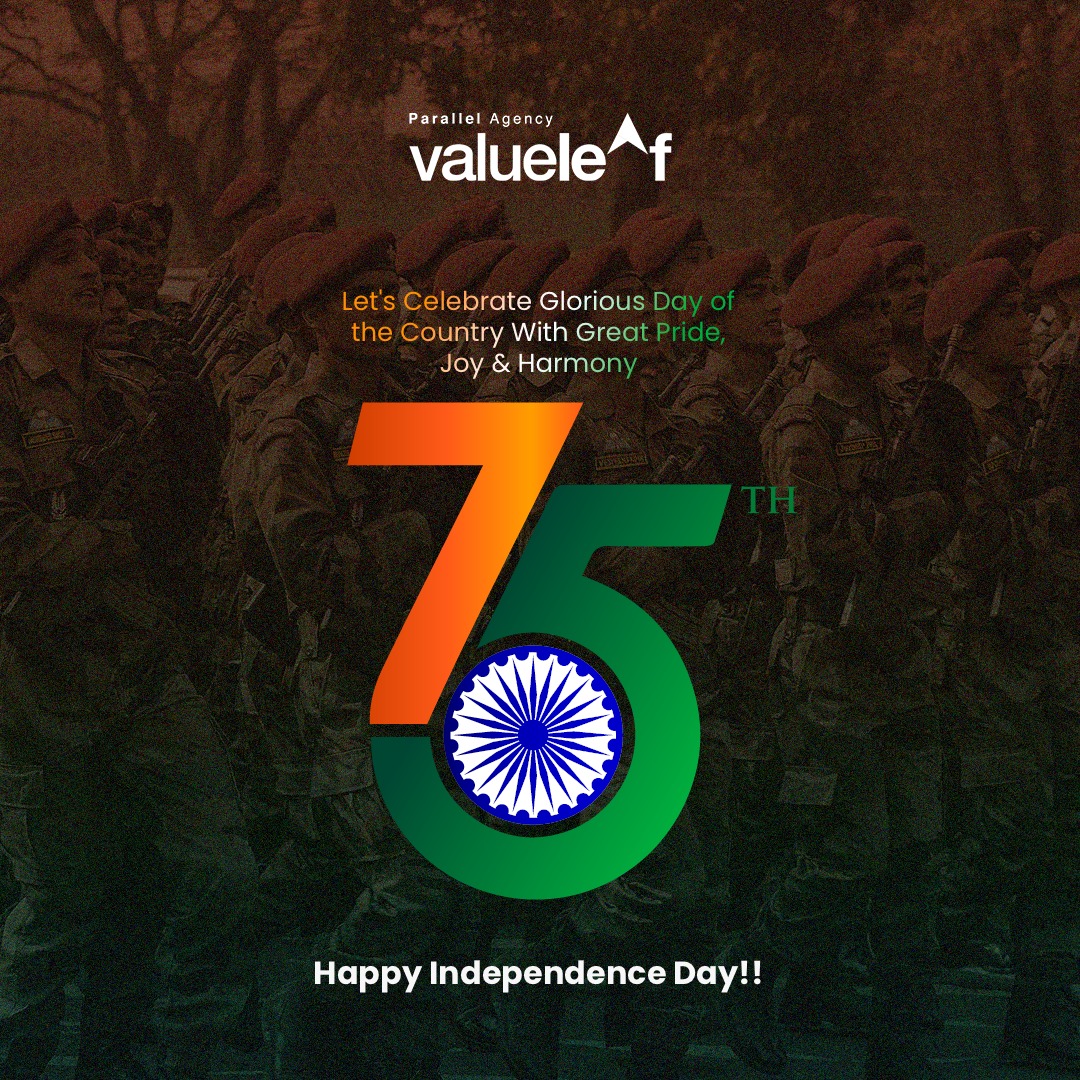 valueleaf's tweet image. Valueleaf Group, wishes you all a very Happy Independence Day. 
#75thindpendenceday
#indpendecedayofIndia
#indpeendenceday.