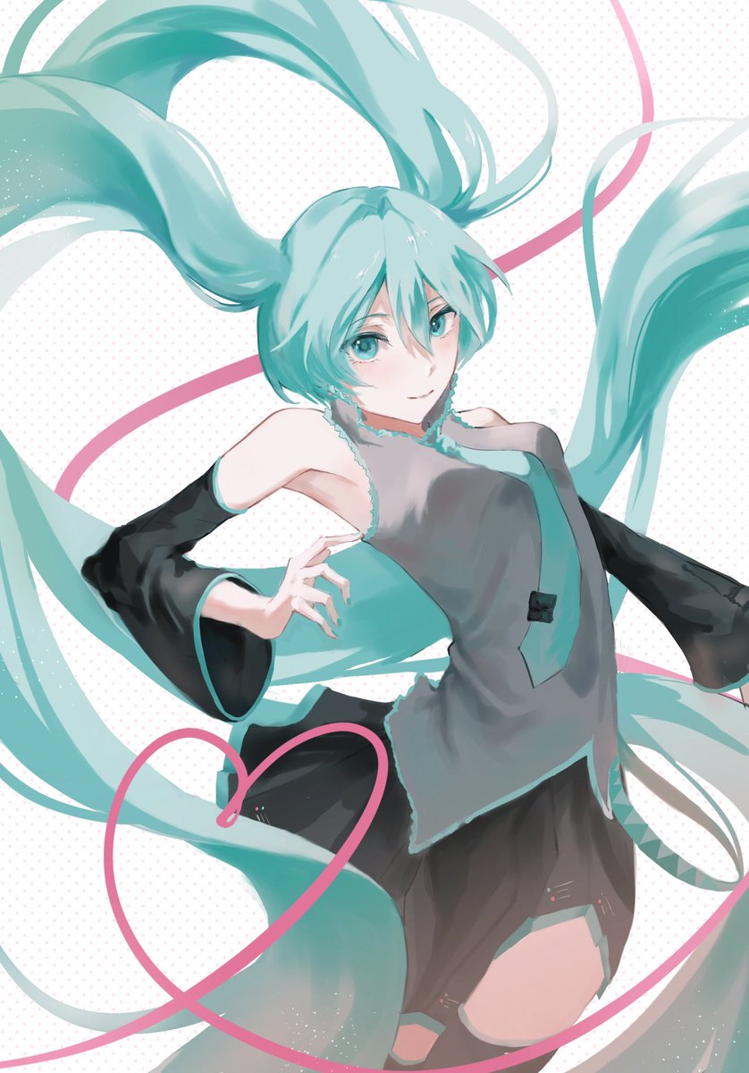 choxch1's tweet photo. Hello everyone,I use twitter for the first time,this is my painting Miku ,I hope you like them.❤️ #初音ミク #VOCALOID https://t.co/dXaTU3Z4ph