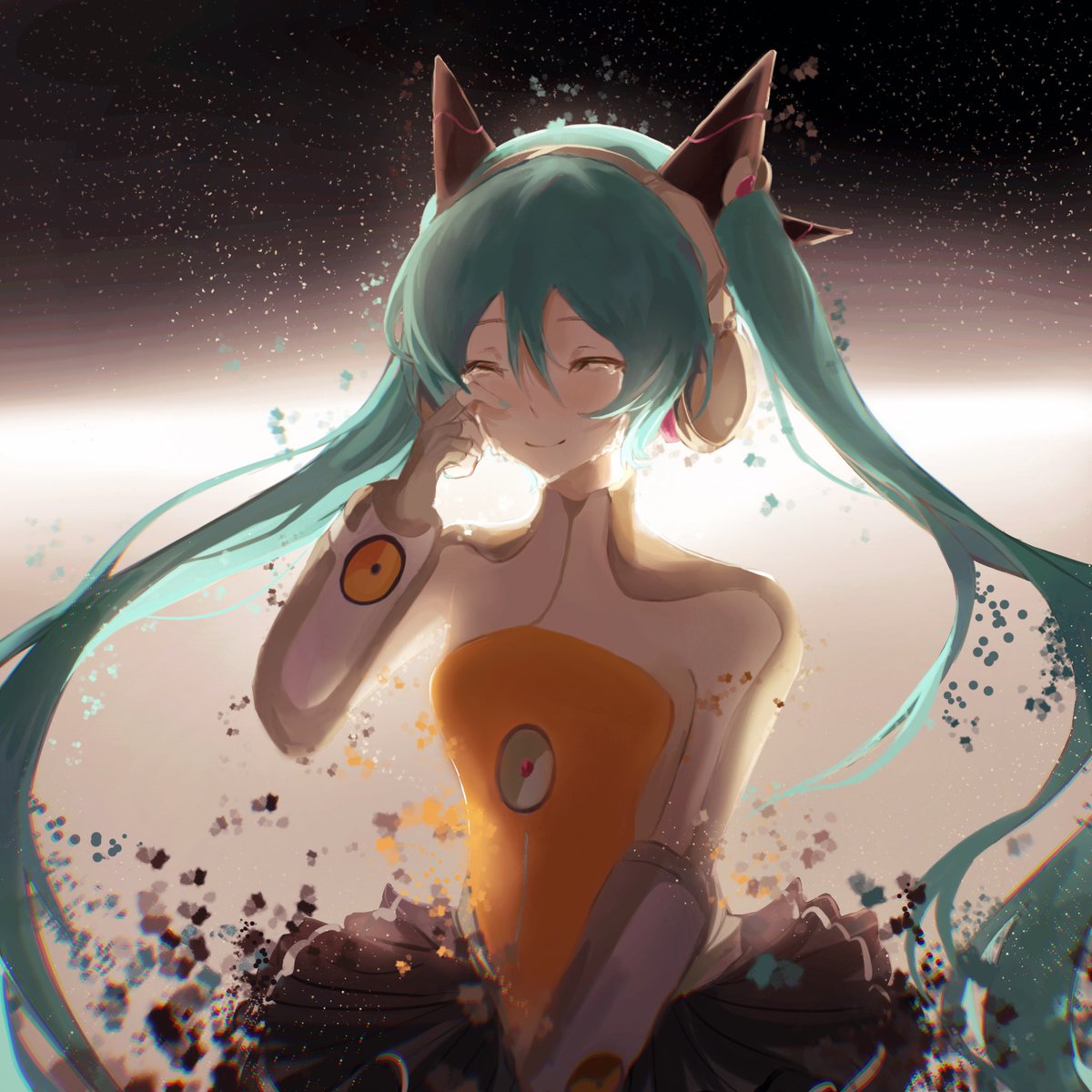 choxch1's tweet photo. Hello everyone,I use twitter for the first time,this is my painting Miku ,I hope you like them.❤️ #初音ミク #VOCALOID https://t.co/dXaTU3Z4ph
