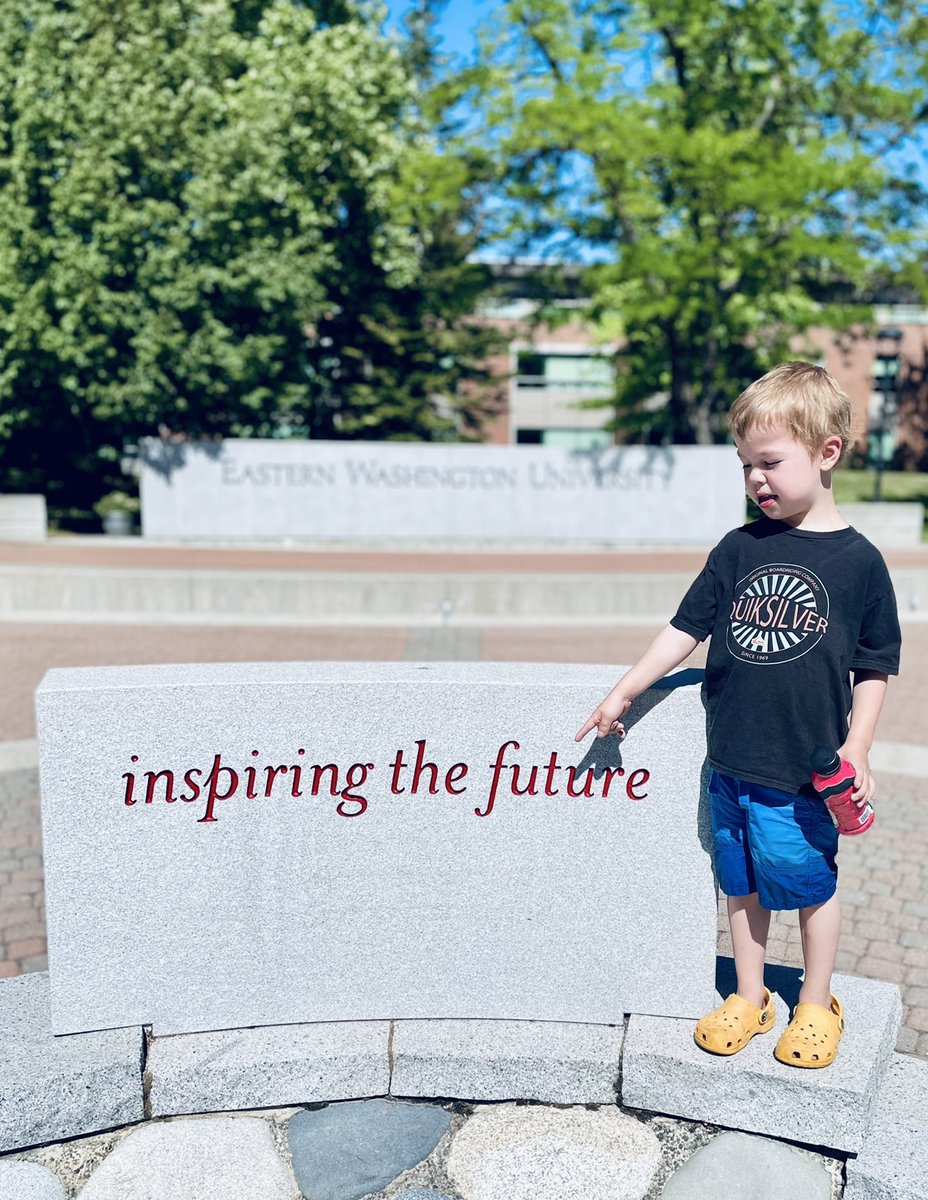 jgalleyw's tweet photo. On the campus of @EWUEagles with the grandbabe. #inspiringthefuture #100daysofwalking 🤟🏽😎🦋🌿 https://t.co/2bWNyL52ZF