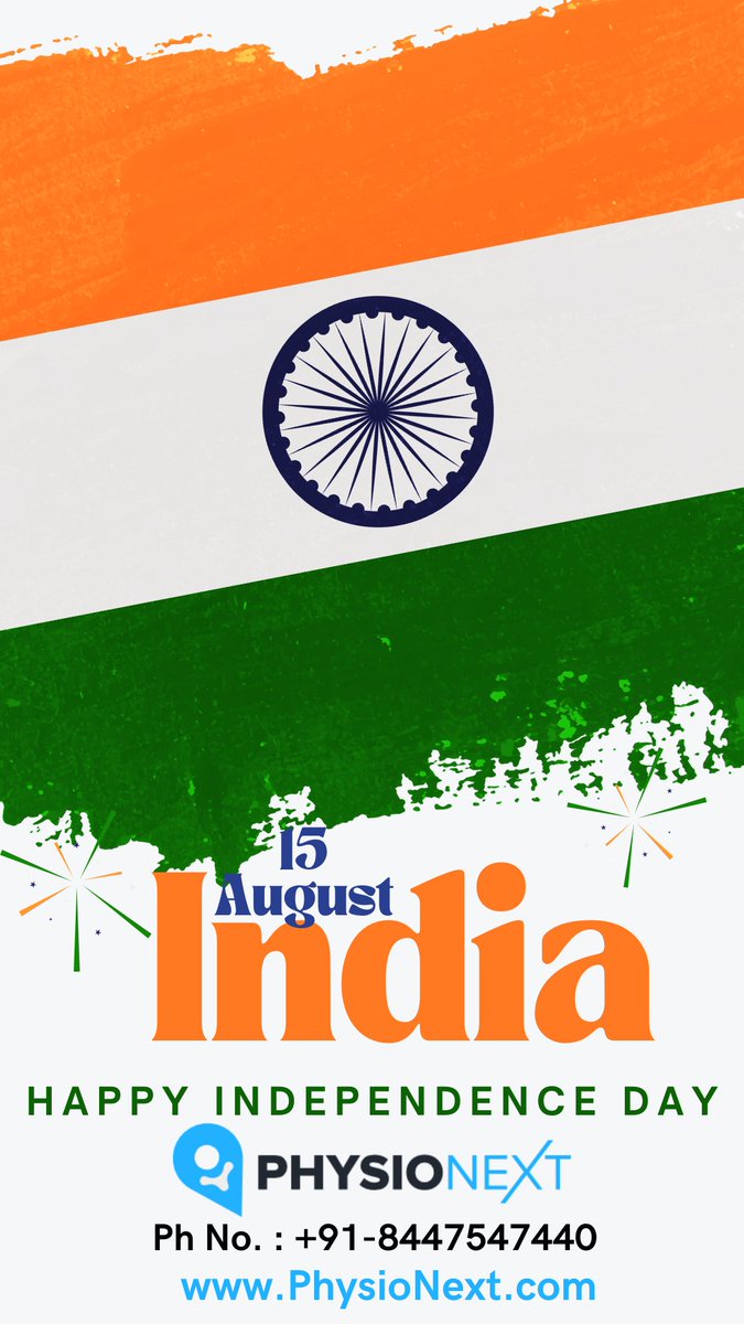 physio_next's tweet photo. 🇮🇳🇮🇳🇮🇳 Happy Independence Day🇮🇳🇮🇳🇮🇳
#IndependenceDay #IndependenceDay2022 #physiotherapy #physio https://t.co/csd2pKgQL3