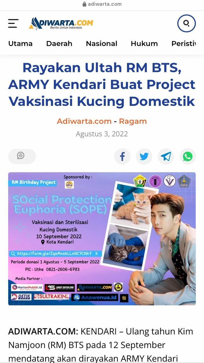 Uthy_sastra's tweet photo. Birthday Namjoon
@rmbtsofficial @bts_bighit https://t.co/7DPu1Js6tE