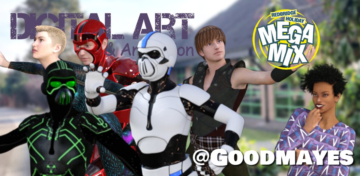 GrahamCREATE's tweet photo. Successful @RedbridgeLibs #Megamix #3DDesign #DigitalArt Workshops are @ #GoodmayesLibrary, Mon 15/8/22 & Thur 18/8/22. #Youngpeople having fun using FREE #digitaldesign software & showing their creativity has been a #gamechanging experience for all. https://t.co/ZPbj60CpPs https://t.co/0LOEVUBeml