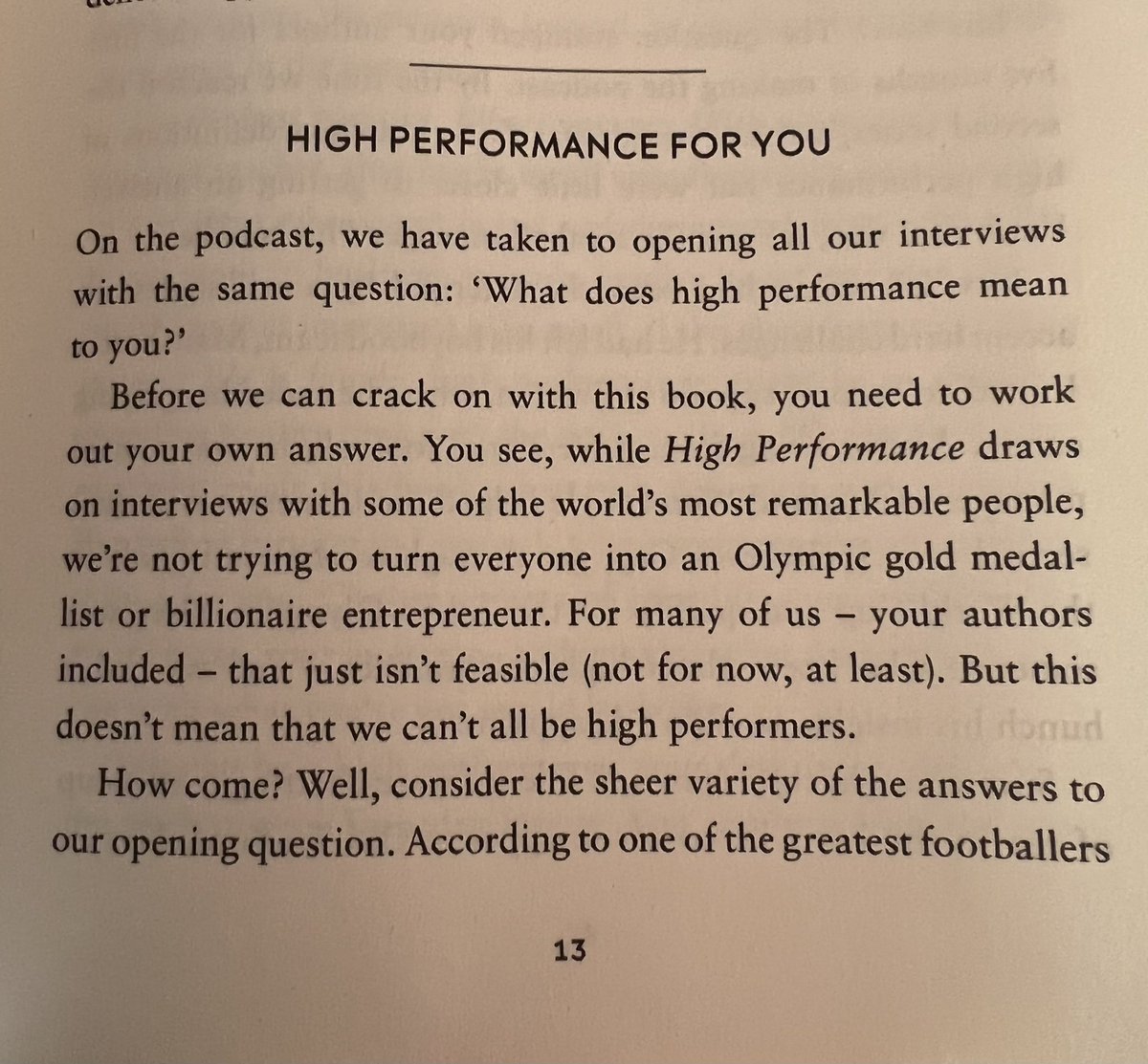 Thanks to <a href="/simoncamby/">Dr Simon Camby</a>, over the summer, I  delved into this book from The High Performance Podcast. Really interesting read with some great take aways. Be interested to know, ‘What does High Performance mean to you?’ #highperformance