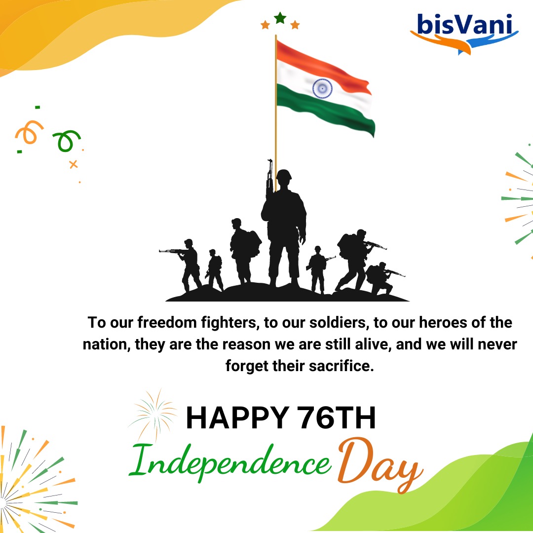 bisvani's tweet photo. bisVani wishes you a very happy 76th Independence day🇮🇳

Let us celebrate independence day by paying tribute to our Saviours💂✊

#Bisvani #bisvanihealthcare
#independenceday #independenceday2022 #azadikaamritmahotsav #freedomfighter #freedom #soilder #tribute https://t.co/lxx5NiTFA5